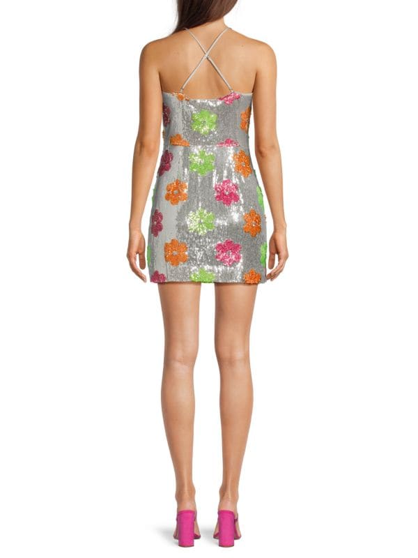 Juanita Floral Sequinned Minidress